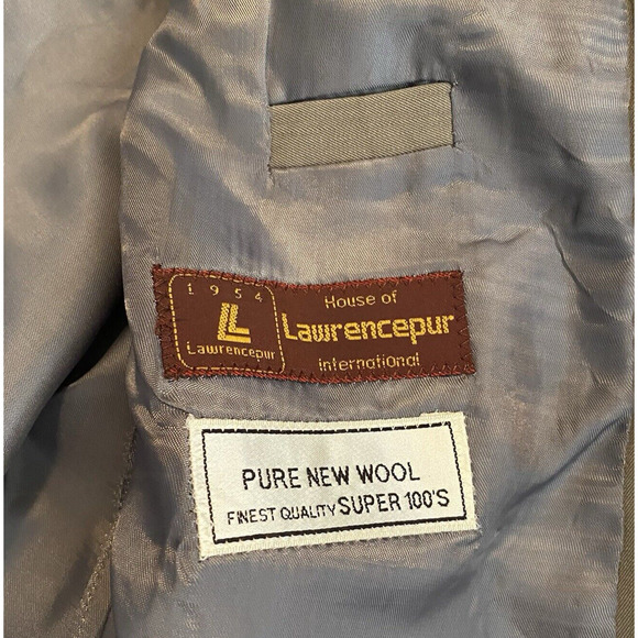 Vtg House of LaurencePur International Suit Jacket Mens 46 Gray Wool Sports Coat - Picture 8 of 13